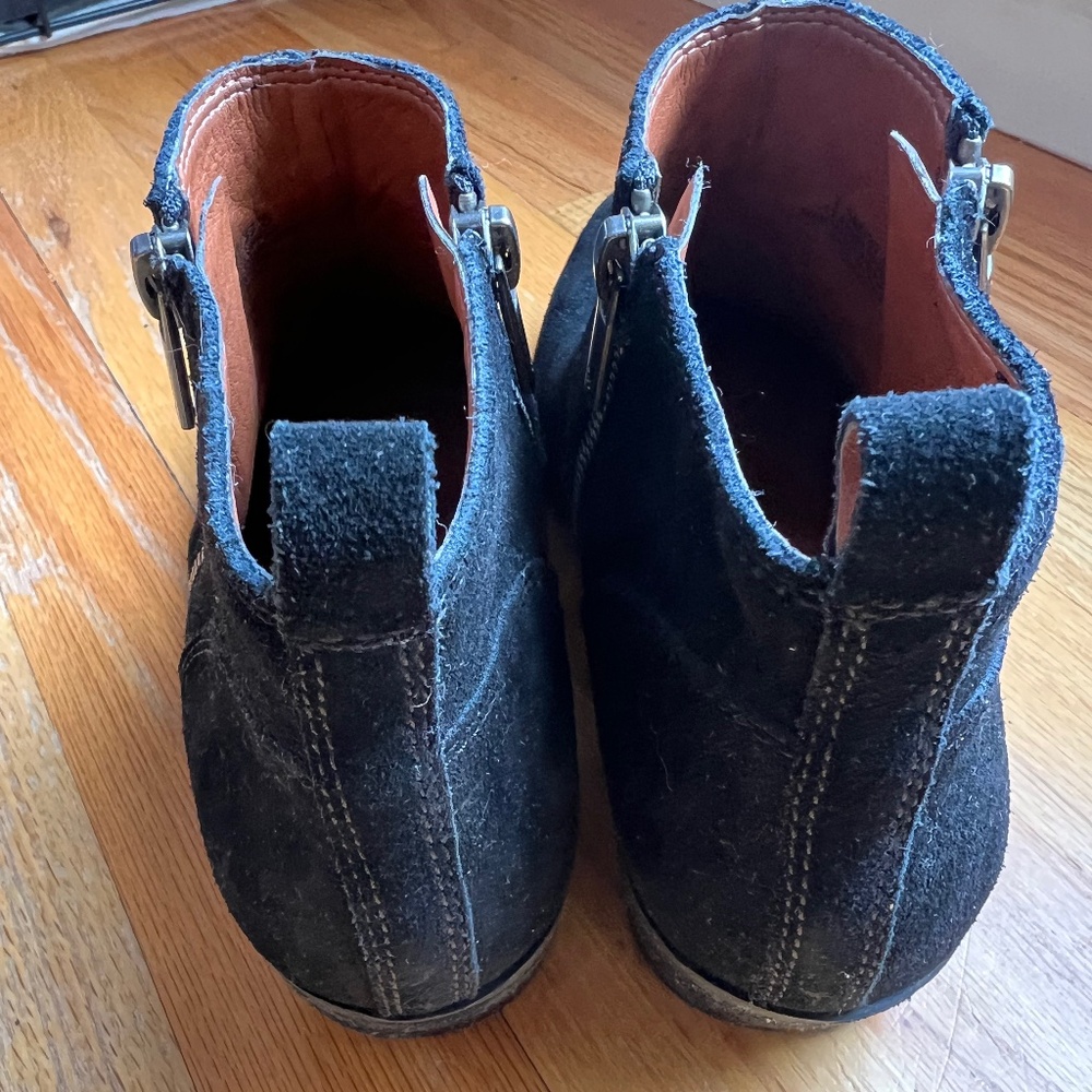 LUCKY BRAND LK Benniee Storm Suede Leather Ankle BOOTIES - Picture 2 of 6